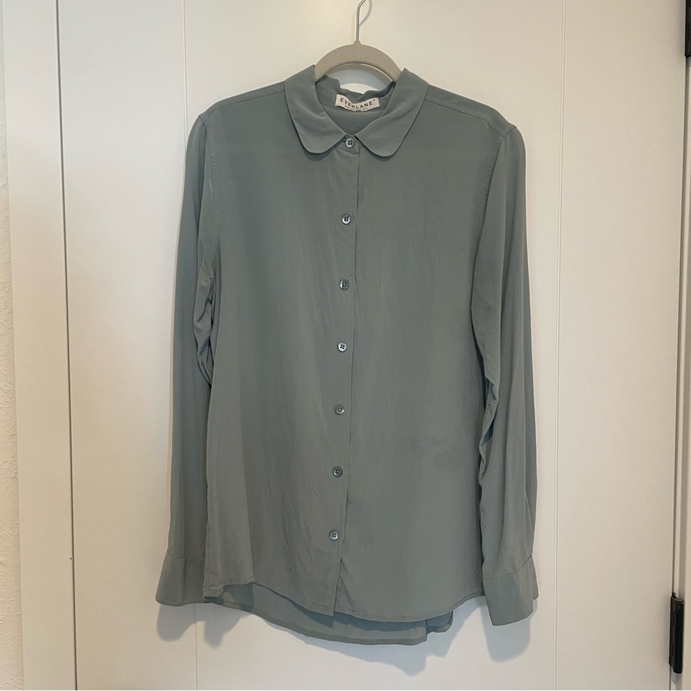Everlane silk Peter Pan collar blouse
